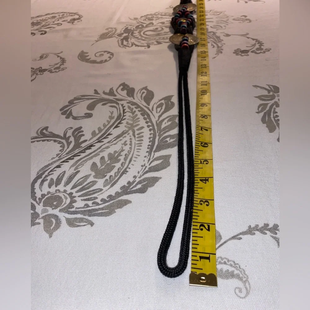 Vintage western Braided Belt With Buckle 80's - 90's Style‎ Hook Closure